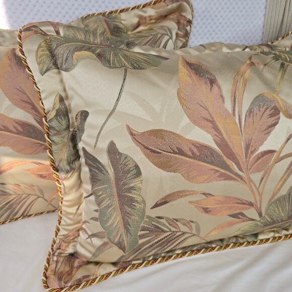 Croscill Bali Tropical Jacquard Woven Standard Pillow Shams - Picture 6 of 10